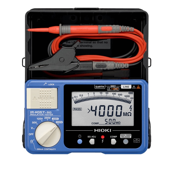 HIOKI IR4057-50, 5-Range Digital Inslulation Tester with Bluetooth® ready- | Hioki