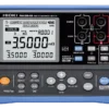 HIOKI RM3548-50 portable precision resistance meter with protective boot and LCD display